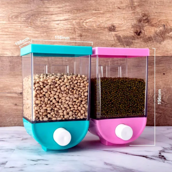 1100 ML Wall Container & Grains, Pulses, Cereal Dispenser - 2003 - BULKMART -05