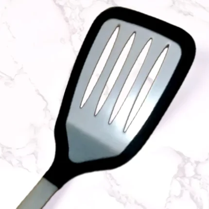 Stainless Steel Skimmer with Holding Spatula for Oil Frying, Cooking - 2054  - BULKMART - BULKMART - Online Shop for House Hold Items