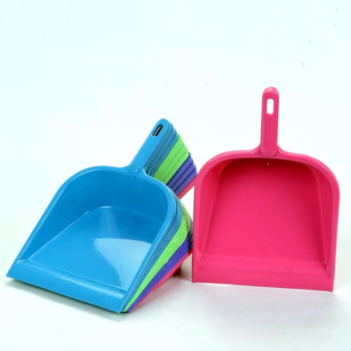 Plastic Dustpan with Handle for Floor Cleaning (Multi Color) - High Quality Plastic - 1015 - BULKMART - 02