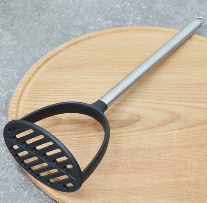 Silicon Coated Food Masher With Steel Handle, Potato, Pav Bhaji Mesher - 2061 - BULKMART - 01