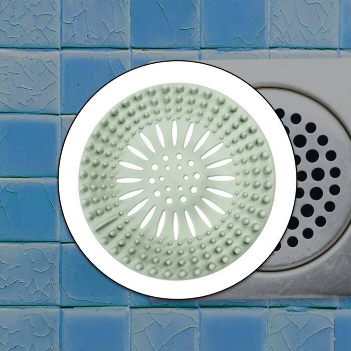 Silicon Shower Drain Cover for Hair Catching for Bathroom or Toilet - 1025 - BULKMART - 01