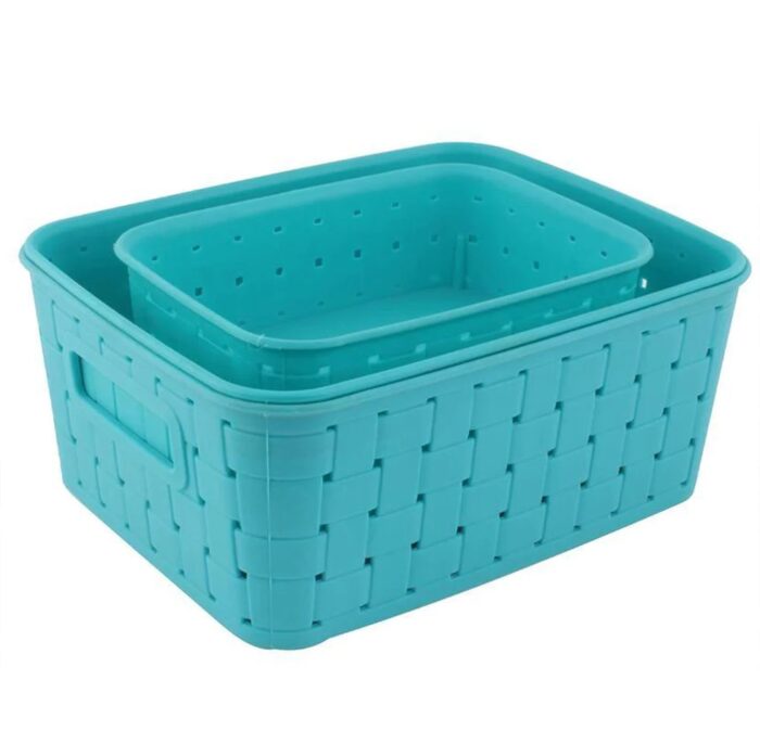 Smart Baskets for Storage - set of 3 for Kitchen, Store, Fruit Storage - 2013 - BULKMART - 01