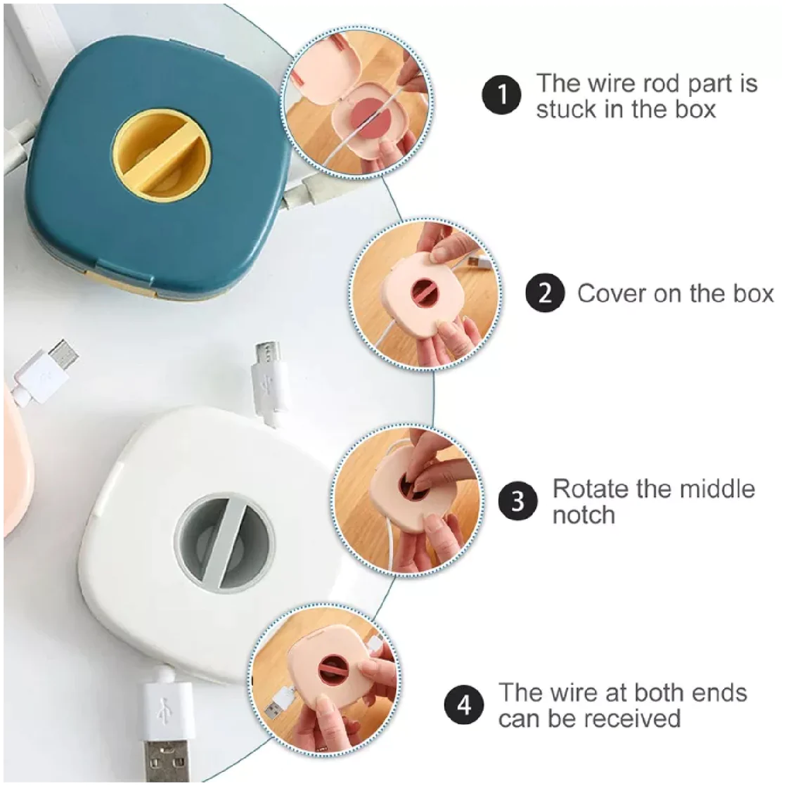 1 Roll-500cm Cable Organizer, Used For Sorting And Storing Data, Wrapping  Travel/outdoor/family Cables And Wires.