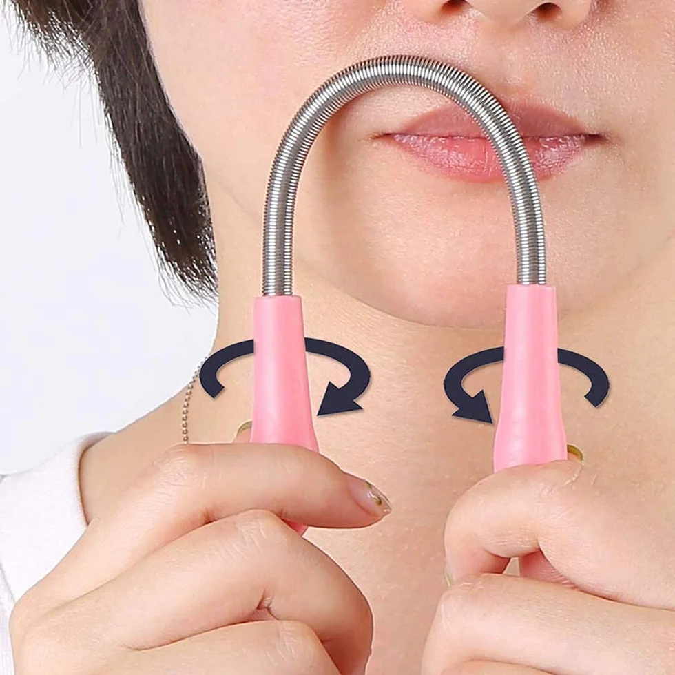 Slique Facial Hair Removal for Women | Chin Hair Removal | Remove Upper Lip Hair | Women Spring Epilator Threading Facial Hair Remover | Hair