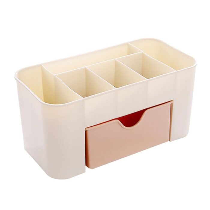 Multipurpose Make Up Kit Storage Box for Brushes, Cosmetic, Lipsticks, Bottle - 4200 - BULKMART - 01