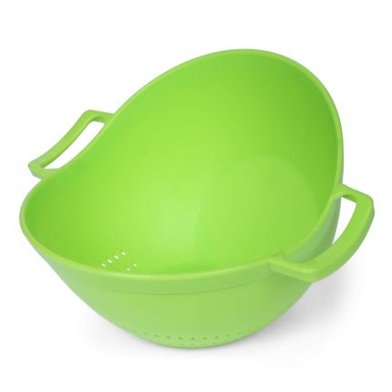 Multipurpose Vegetable Washer Bowl, Draining, Strainer Basket - Dual Handle - 2601 - BULKMART - 05