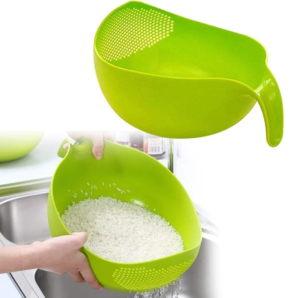 Kitchen Rice Washing Basket With Thickening Strainer And Creative