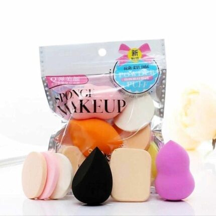 6 Pcs Soft Makeup Eye Face Foundation puff -4011 - BULKMART-01