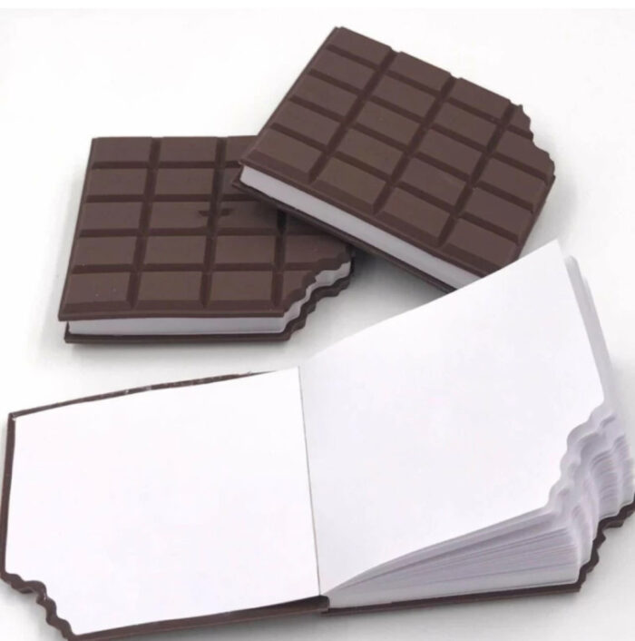 Small Chocolate Shape Diary with Chocolaty Fragrance Unrulled Notepad Memo Pocket Size Book - BULKMART