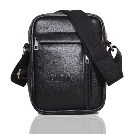 Black-Large-Cross-Body-Side-Shoulder-Sling-Bag-for-Men-and-women-PU-Leather-BULKMART