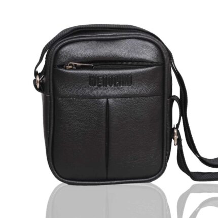 Black-Regular-Cross-Body-Side-Shoulder-Sling-Bag-for-Men-and-women-PU-Leather-black-bulkmart